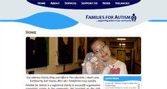 Desktop Screenshot of familiesforautism.com