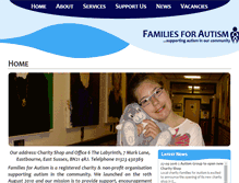 Tablet Screenshot of familiesforautism.com